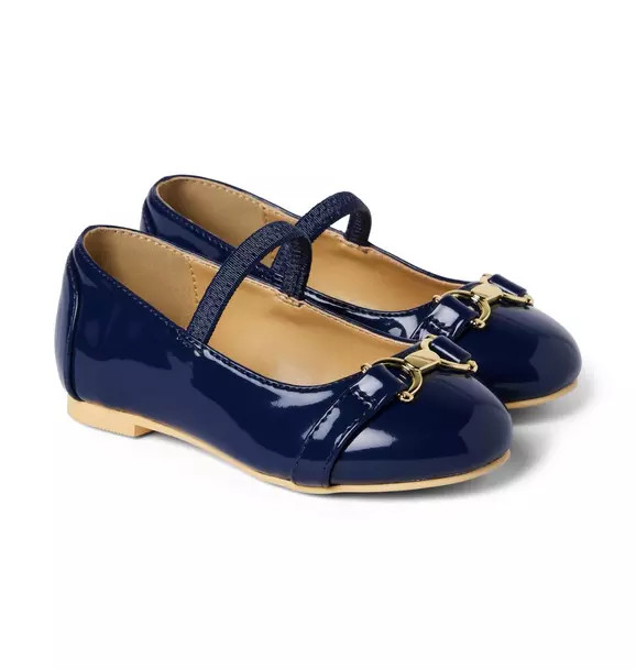 Patent Bridle Bit Ballet Flat | Janie and Jack