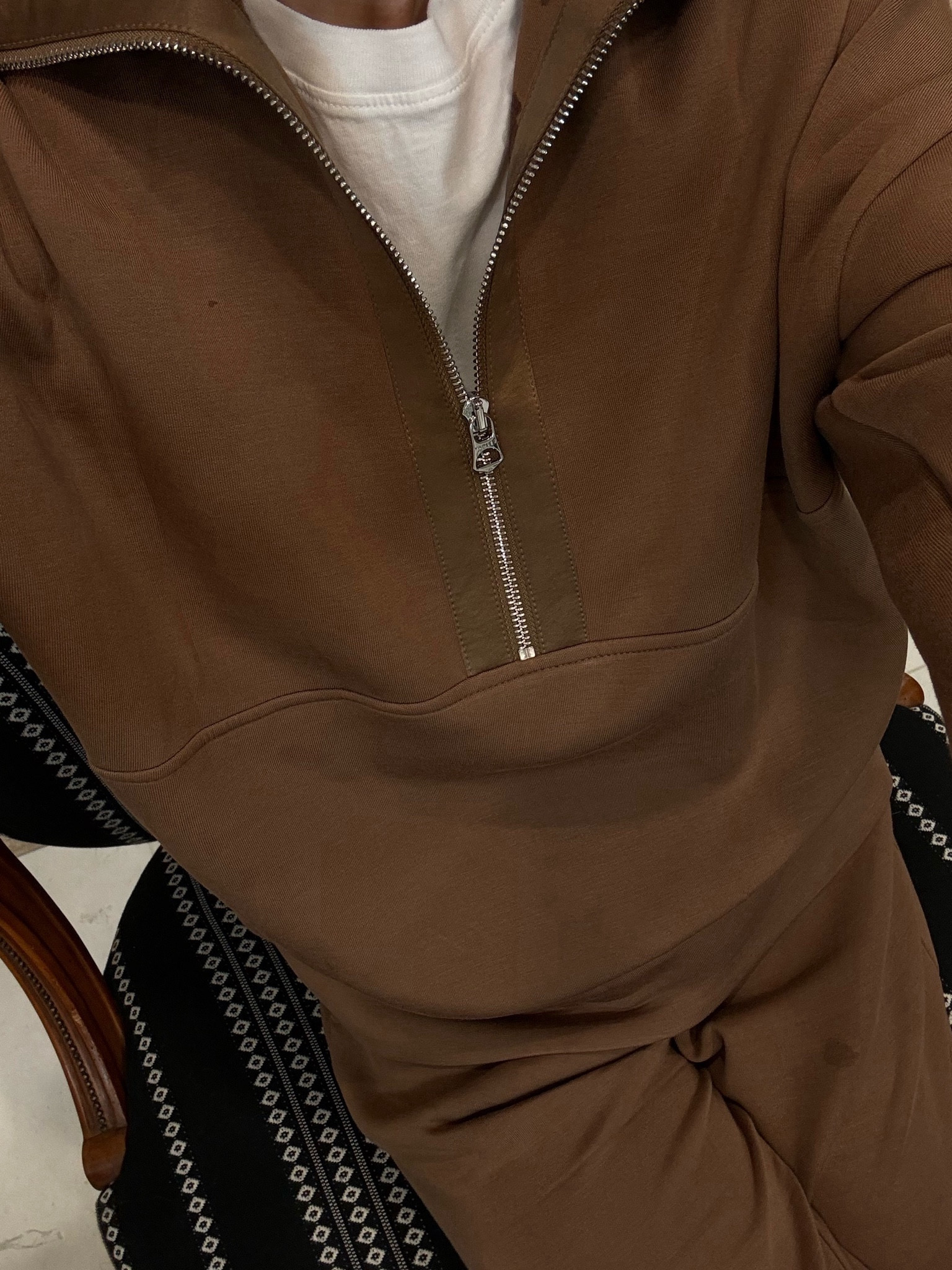 25% off w code WARMUP. Wearing XS in both 