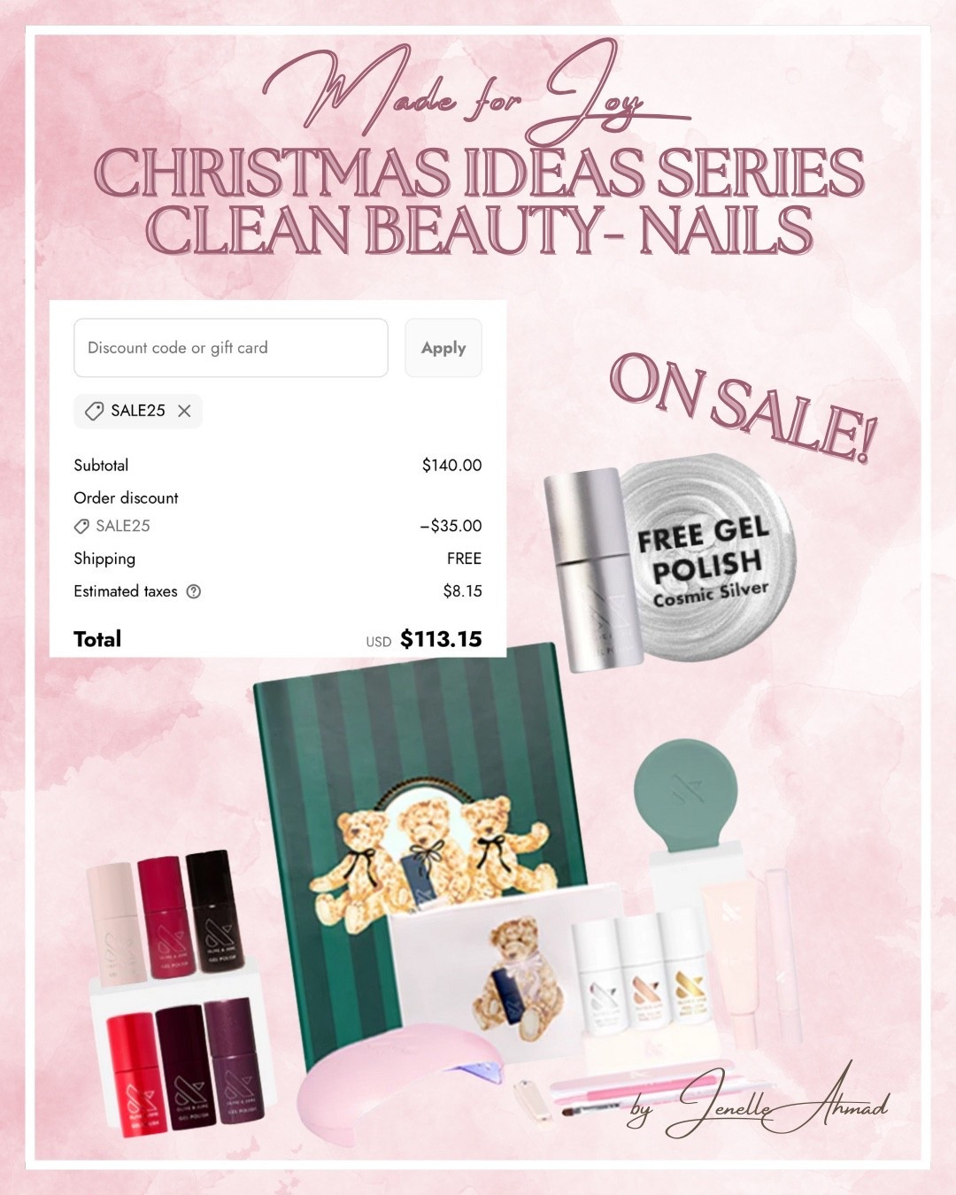 I get asked all the time about what system I use for my Gel nails - Olive and June! Right now this is a CRAZY DEAL. Holiday whole gel system + 7 POLISHES?!? $113 with code sale25 
I’ve had so many people think that this system is expensive but right now?! RUN.  

#LTKGiftGuide #LTKSaleAlert #LTKCyberWeek