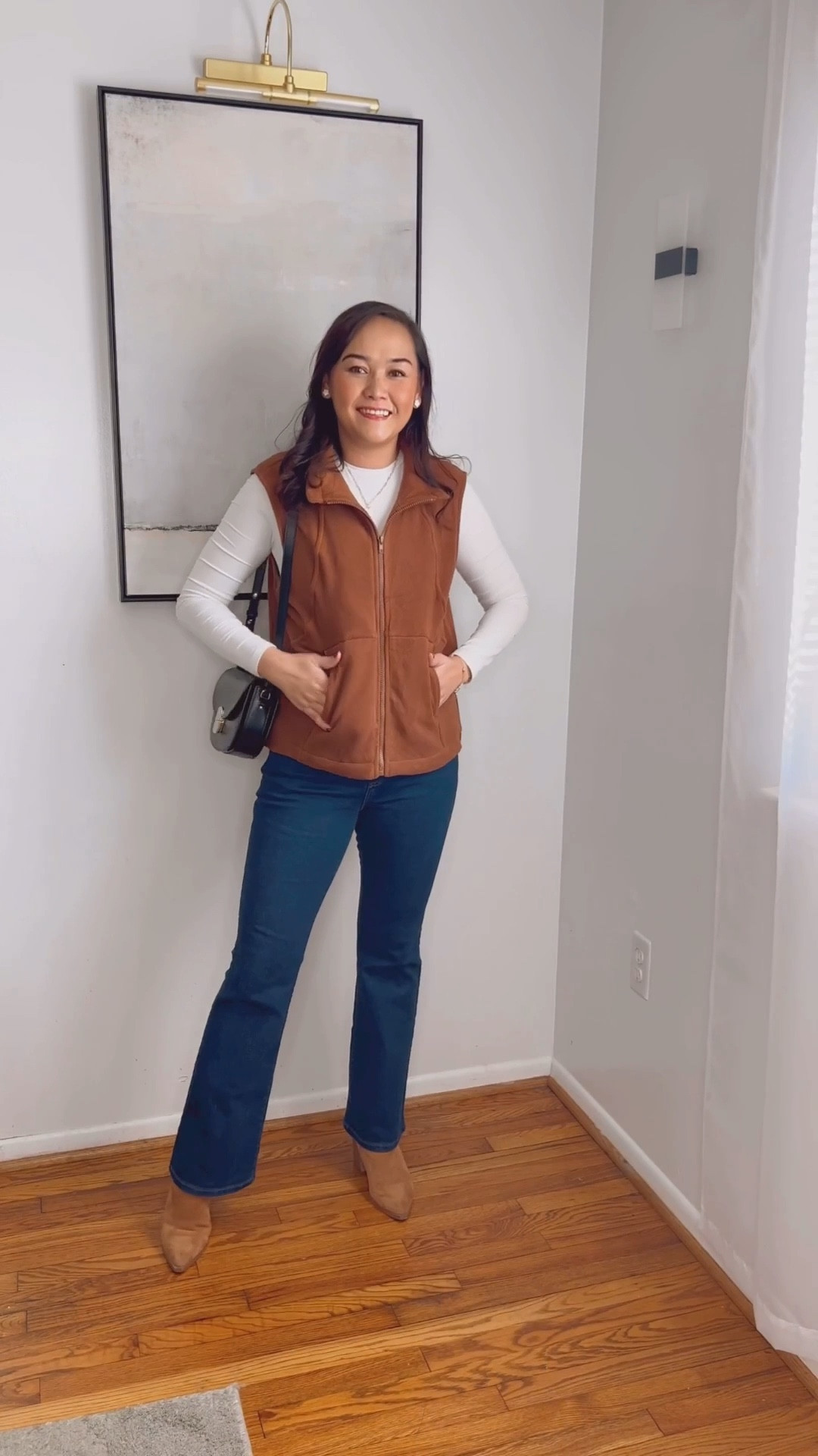 Winter outfit, chocolate brown and the cozy vest is on sale 

#LTKootd #LTKSeasonal #LTKSaleAlert