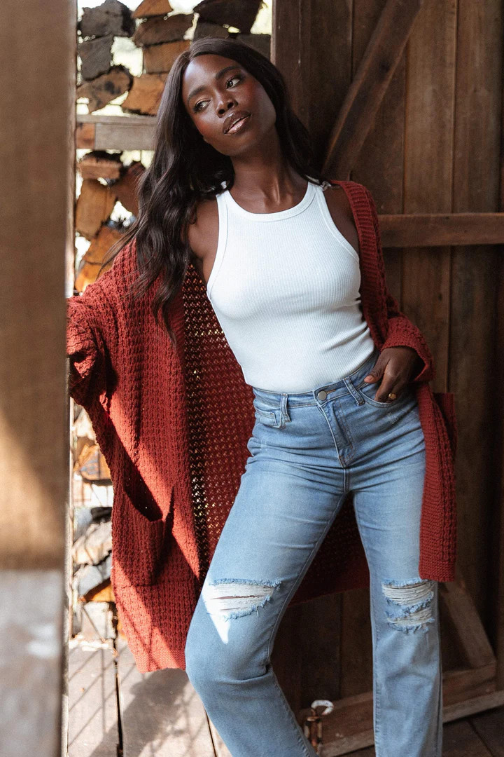 Leyonie Cardigan - Rust | Petal & Pup (US)