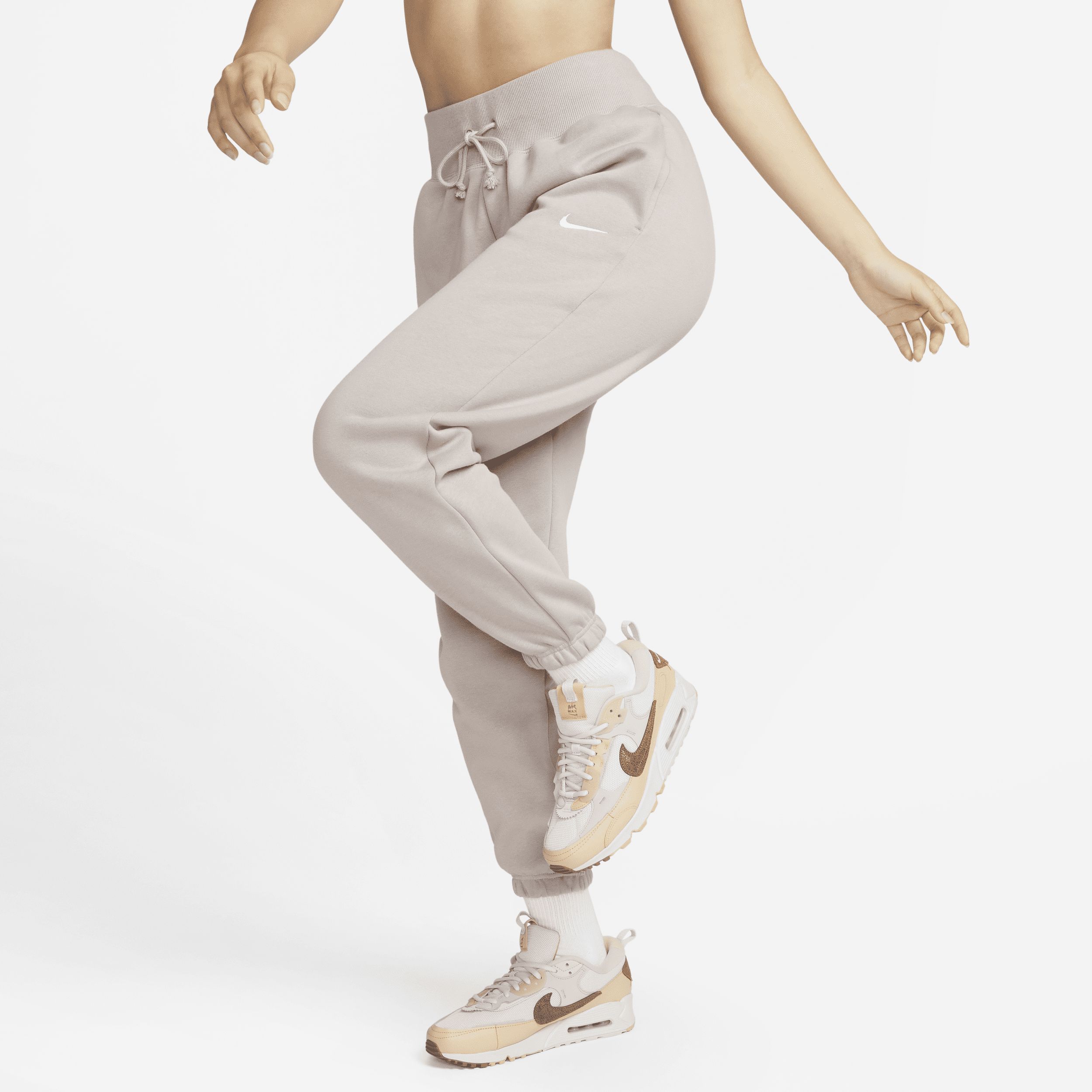 Women's Nike Sportswear Phoenix Fleece High-Waisted Oversized Sweatpants in Brown, Size: Large | DQ5 | Nike (US)