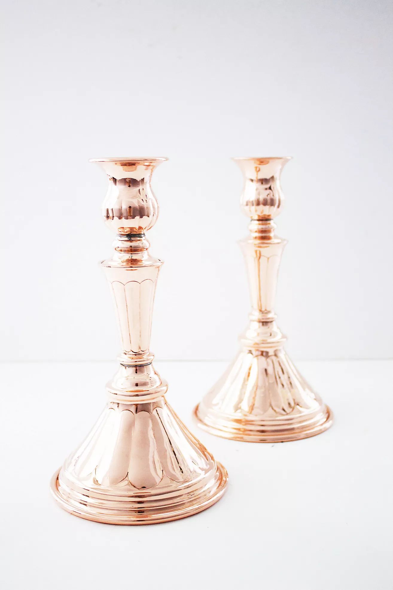 Coppermill Kitchen Vintage Inspired Candlestick Pair | Anthropologie (US)