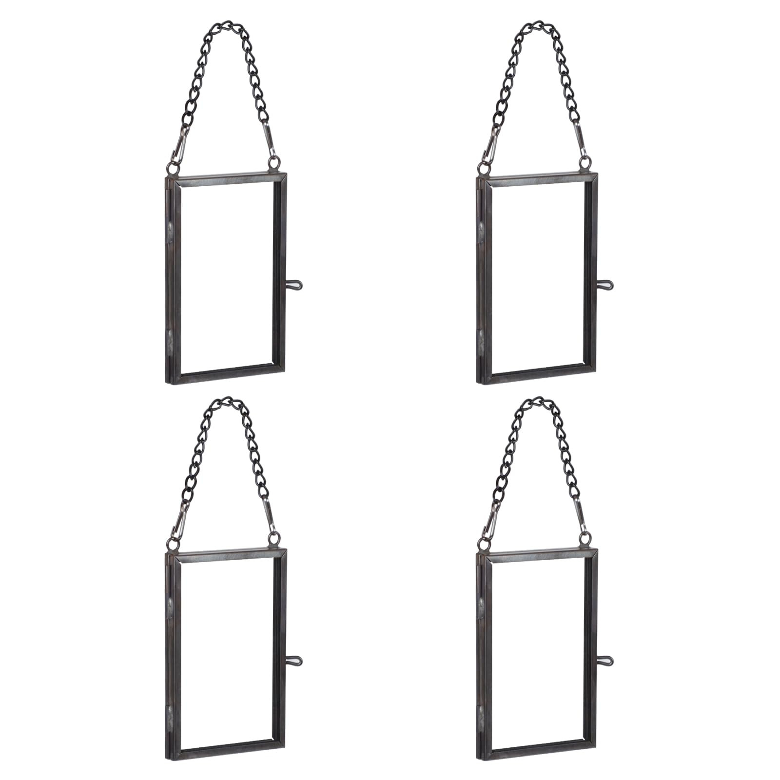 4PCS Glass Frame for Pressed Flowers, 2x3 Inch Mini Brass Hanging Photo Frame Double Glass Frame ... | Amazon (US)