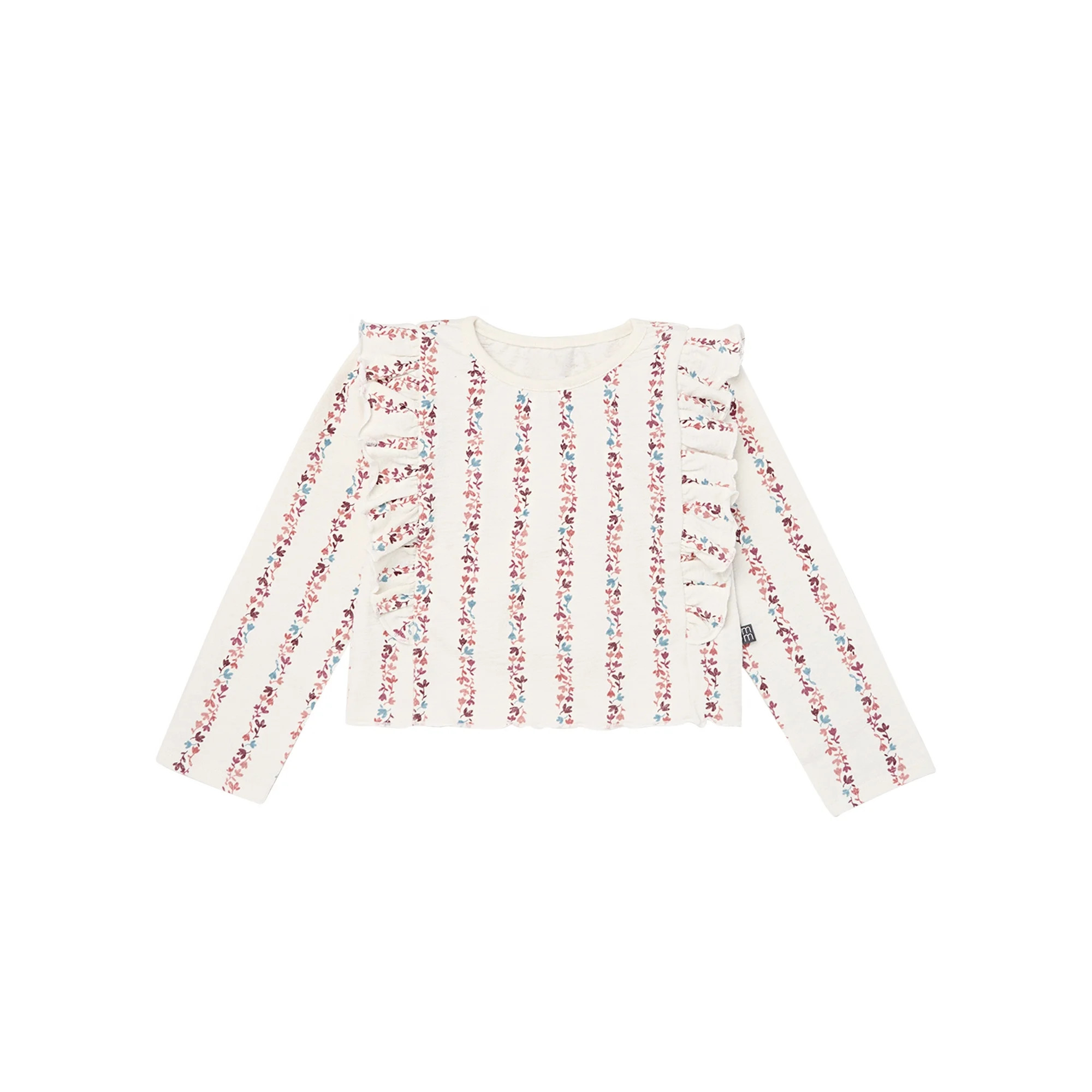 Modern Moments by Gerber Toddler Girl Long Sleeve Ruffle Crop Top, Sizes 12 Months - 5T | Walmart (US)