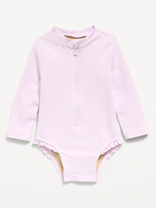 Long-Sleeve Rashguard Swim One-Piece for Baby | Old Navy (US)