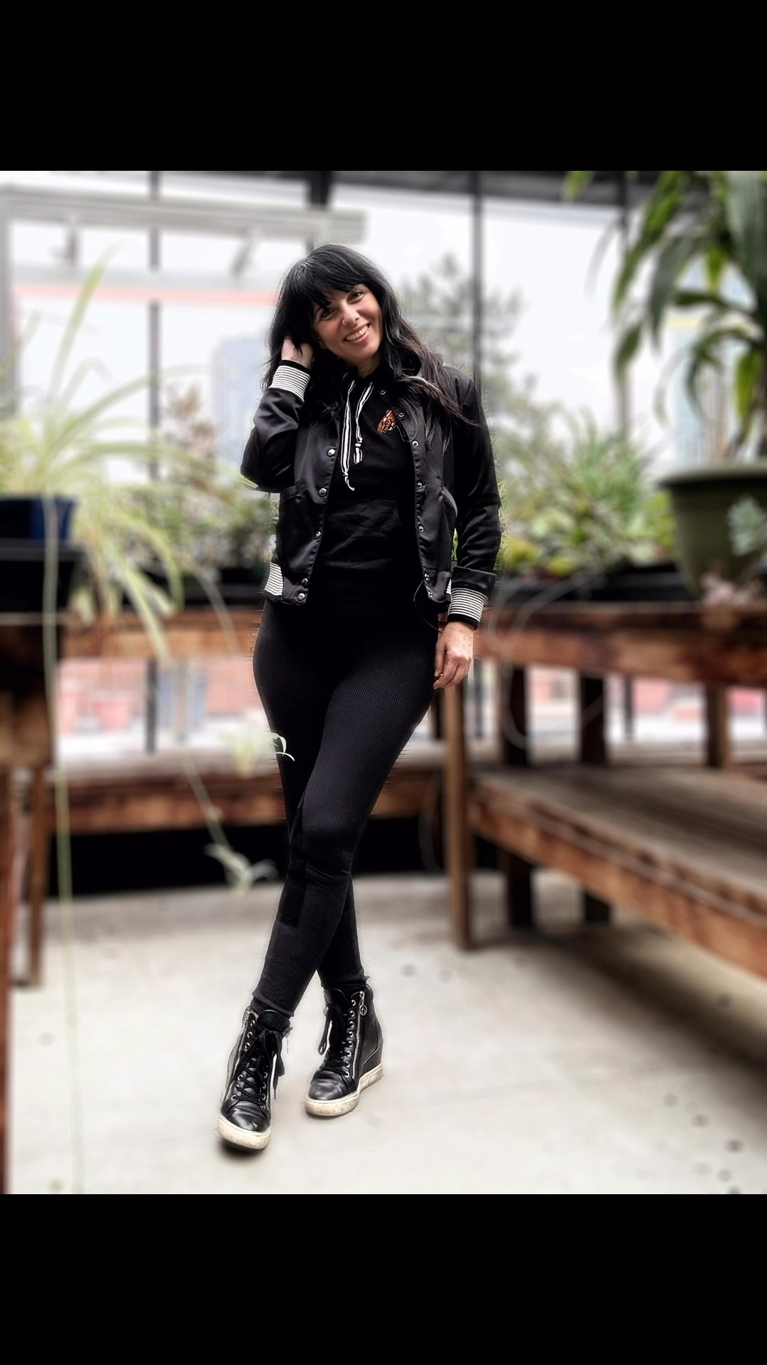 Giddy up! 🤠🐎 Comfort meets style with this equestrian-inspired look—perfect for days when you want to move freely and look effortlessly cool. These leggings with suede inner patches and belt loops bring that classic riding vibe, while the soft, slim-fit hoodie keeps things cozy. Layered up with a satin bomber (hello, retro stripes + club patch 🔥) for that extra kick of vintage flair. And speaking of kicks—these high-tops are made for stepping out in style.

Who else loves a look that’s as ready for the streets as it is for the stables? 🏇✨

Wearing: @streetandsaddle @miltonmonesco

Jacket, Hoodie, Leggings XS | Shoes 7

#EquestrianEdge #GiddyUp #RetroRevival #StreetToStable #RiderStyle #AthleisureVibes #WesternChic #OOTD #SatinBomber #VintageFlair #ComfortMeetsStyle #EffortlesslyCool #SpringLayers #RidingInspired

#LTKspring #LTKcanada #LTKFashionMonth