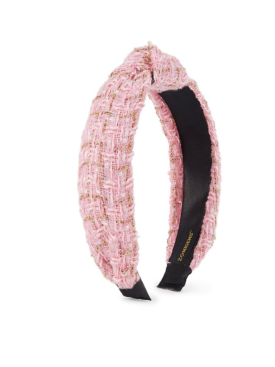 ZOMI GEMS Girl's Tweed Knot Headband - Pink | Saks Fifth Avenue OFF 5TH