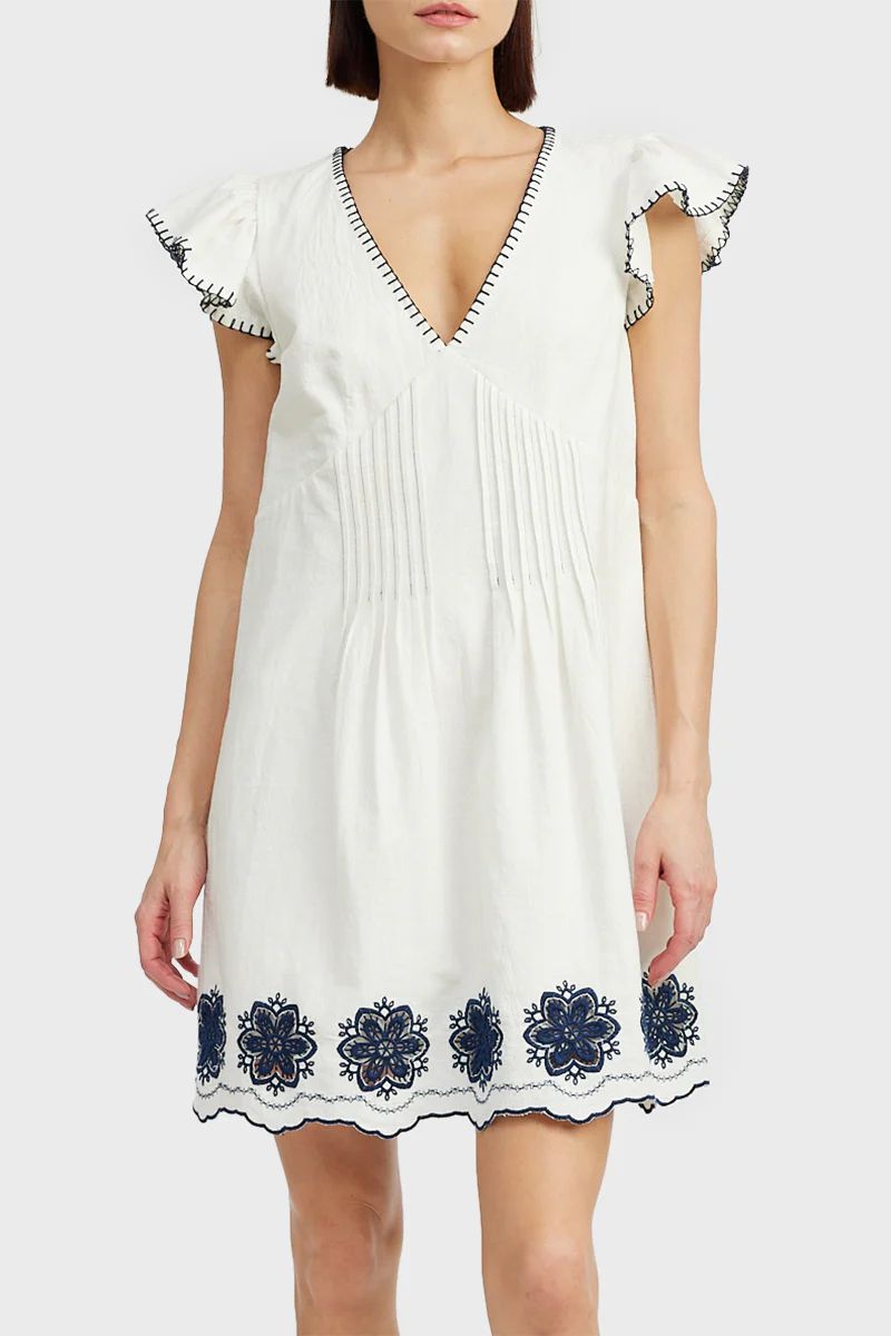 En Saison Dawson Embroidered Mini Dress | Gibson