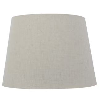 Hampton Bay Mix and Match 14 in. Dia x 10 in. H Oatmeal Round Table Lamp Shade-DS17999 - The Home... | The Home Depot