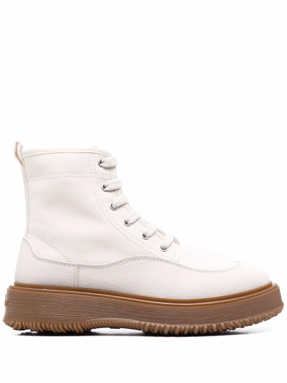Hogan lace-up Leather Boots - Farfetch | Farfetch Global