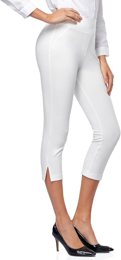 Tapata Women's Capri Dress Pants 19"/20.5" Stretch High-Waist Crop Office Work Pants Summer Casua... | Amazon (US)