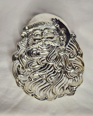 Santa Claus Candy Dish Vintage International Siler Company Silver Plated | eBay US