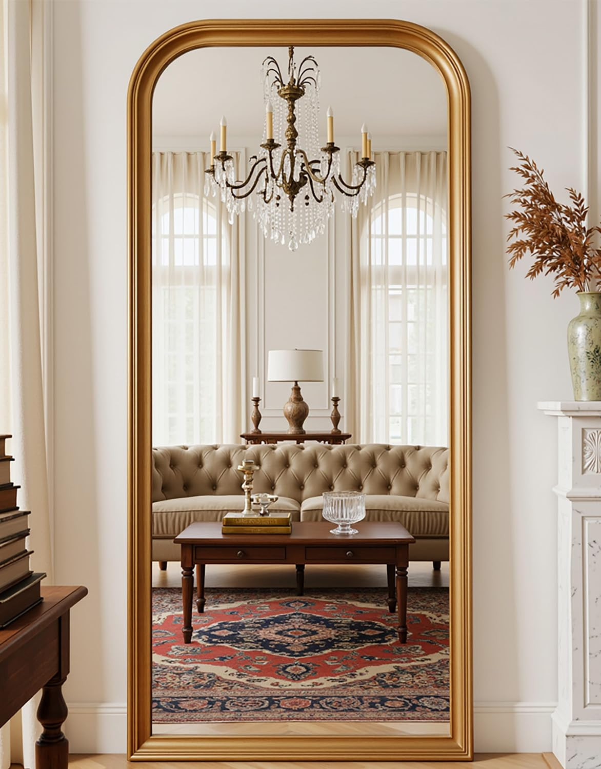 Antok Full Length Mirror, 81"x41" Floor Mirror Standing Halling for Bedroom Living Room Cloakroom... | Amazon (US)