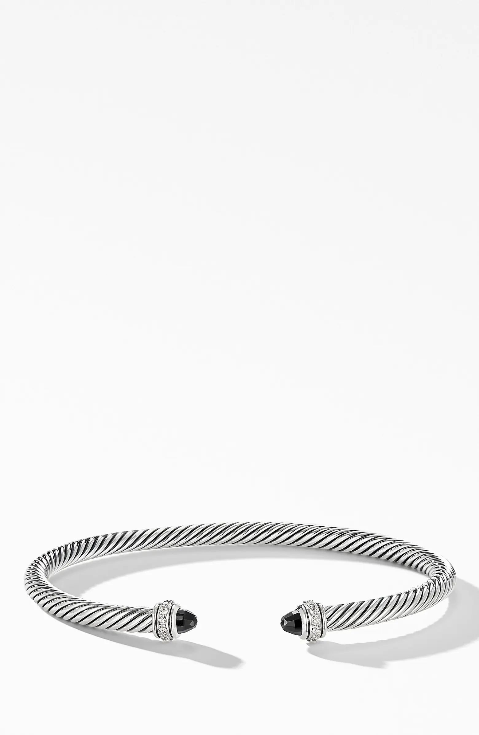 4mm Cable Classic Bracelet with Semiprecious Stones & Diamonds | Nordstrom