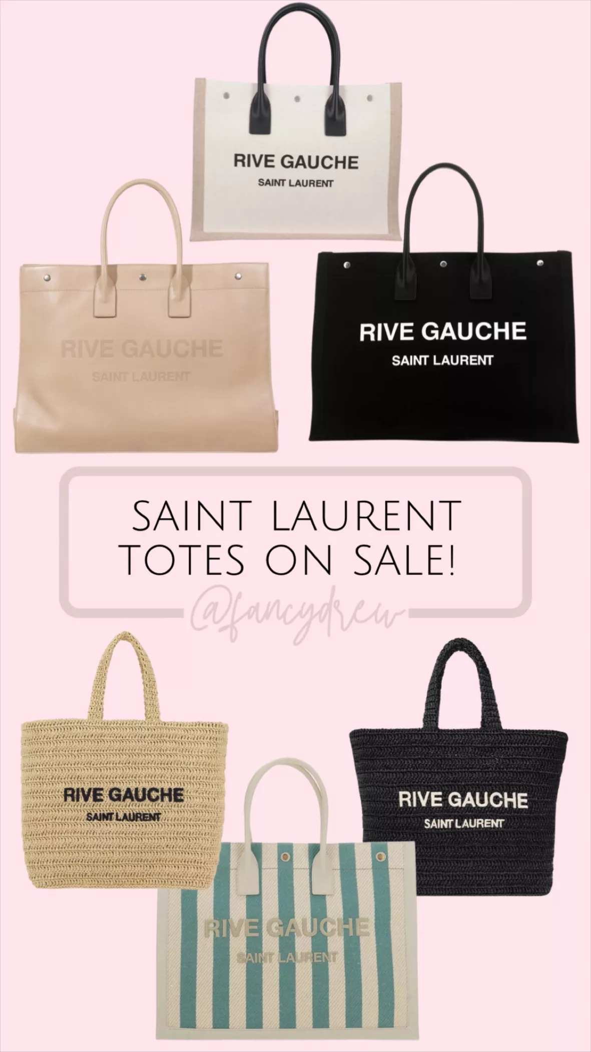 Saint Laurent Rive Gauche Straw Tote Bag - Farfetch