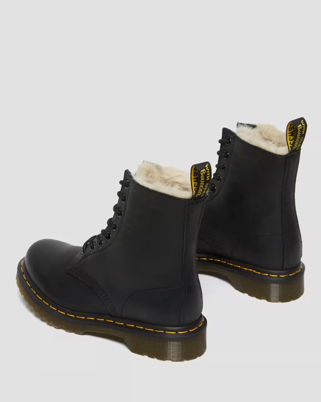 1460 Serena Faux Fur Lined Leather Lace Up Boots | Dr Martens (UK)