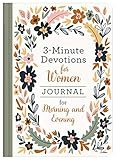 3-Minute Devotions for Women Journal for Morning and Evening    Hardcover – June 1, 2020 | Amazon (US)