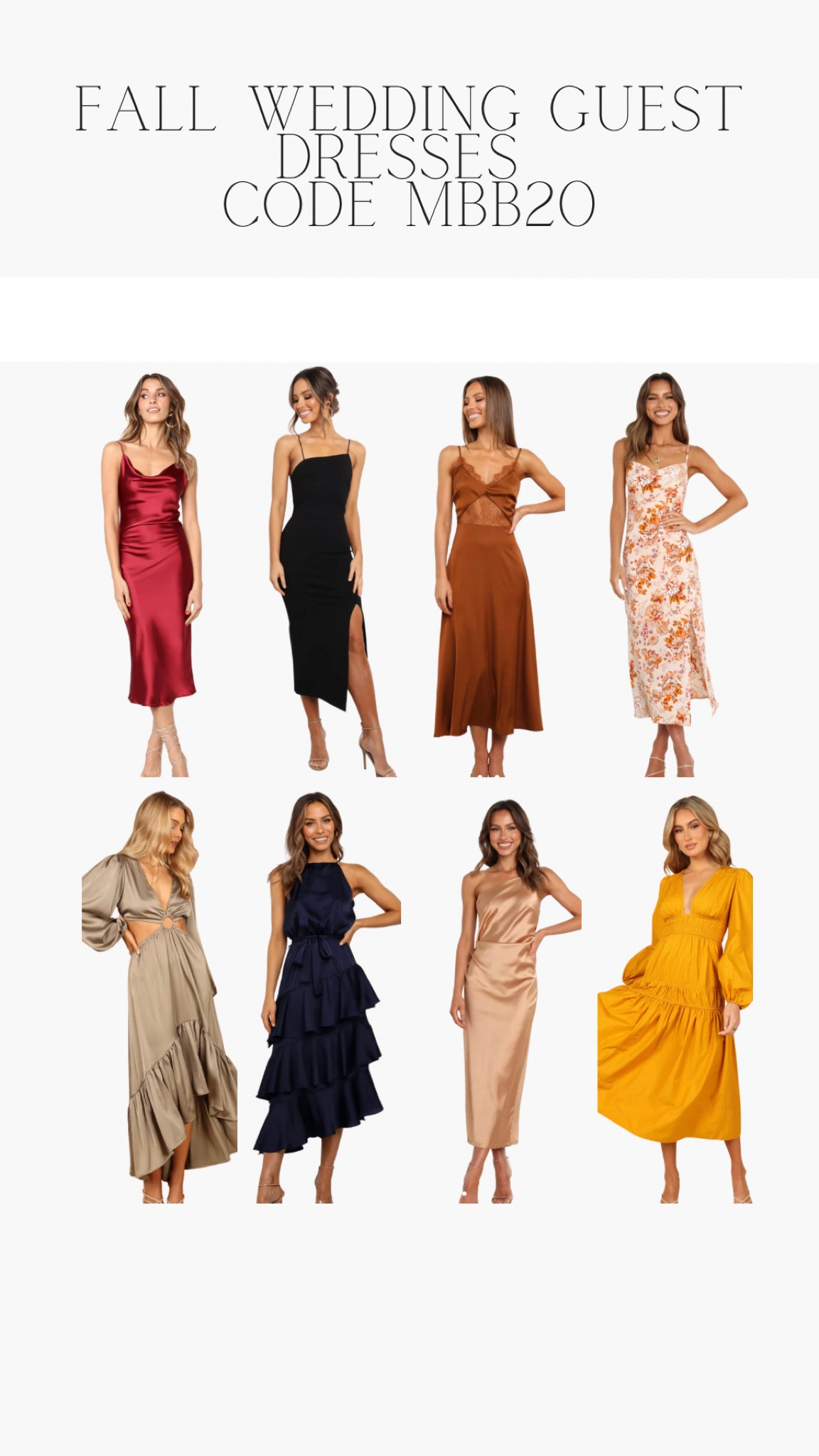 Wedding guest dresses #weddingdress #dress code MBB20

#LTKsalealert #LTKunder100 #LTKwedding
