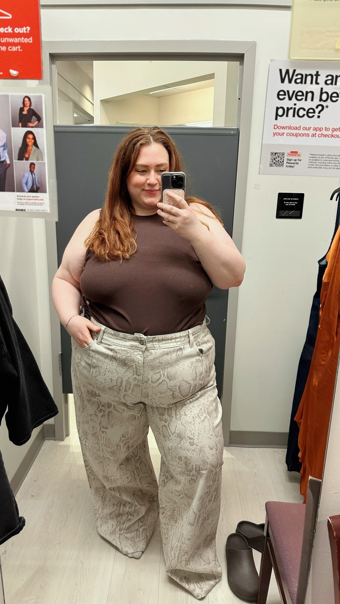Trying the Ashley Graham collection from JCPenney for plus sizes. The jeans are good for our tall plus size besties. ￼

#LTKPlusSize #LTKMidsize