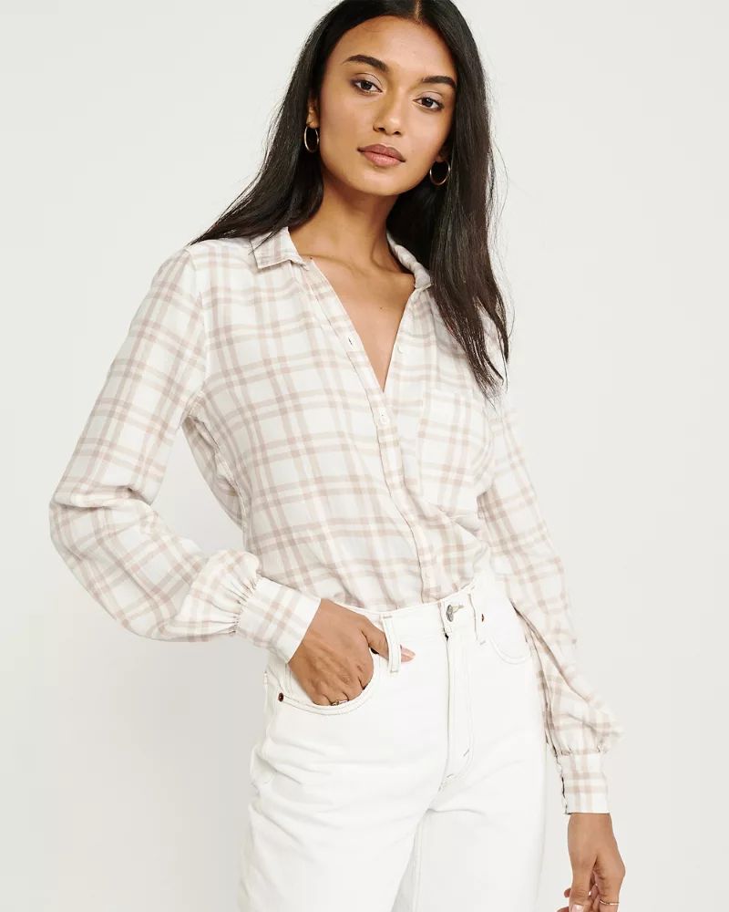 Puff-Sleeve Shirt | Abercrombie & Fitch US & UK