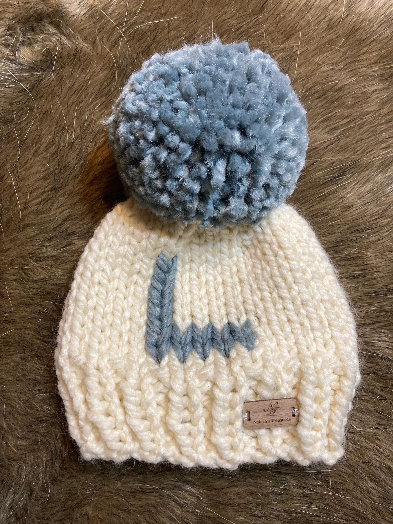 Made to Order Design Our Own Initial Hat. Jumbo Pom Pom. - Etsy | Etsy (US)