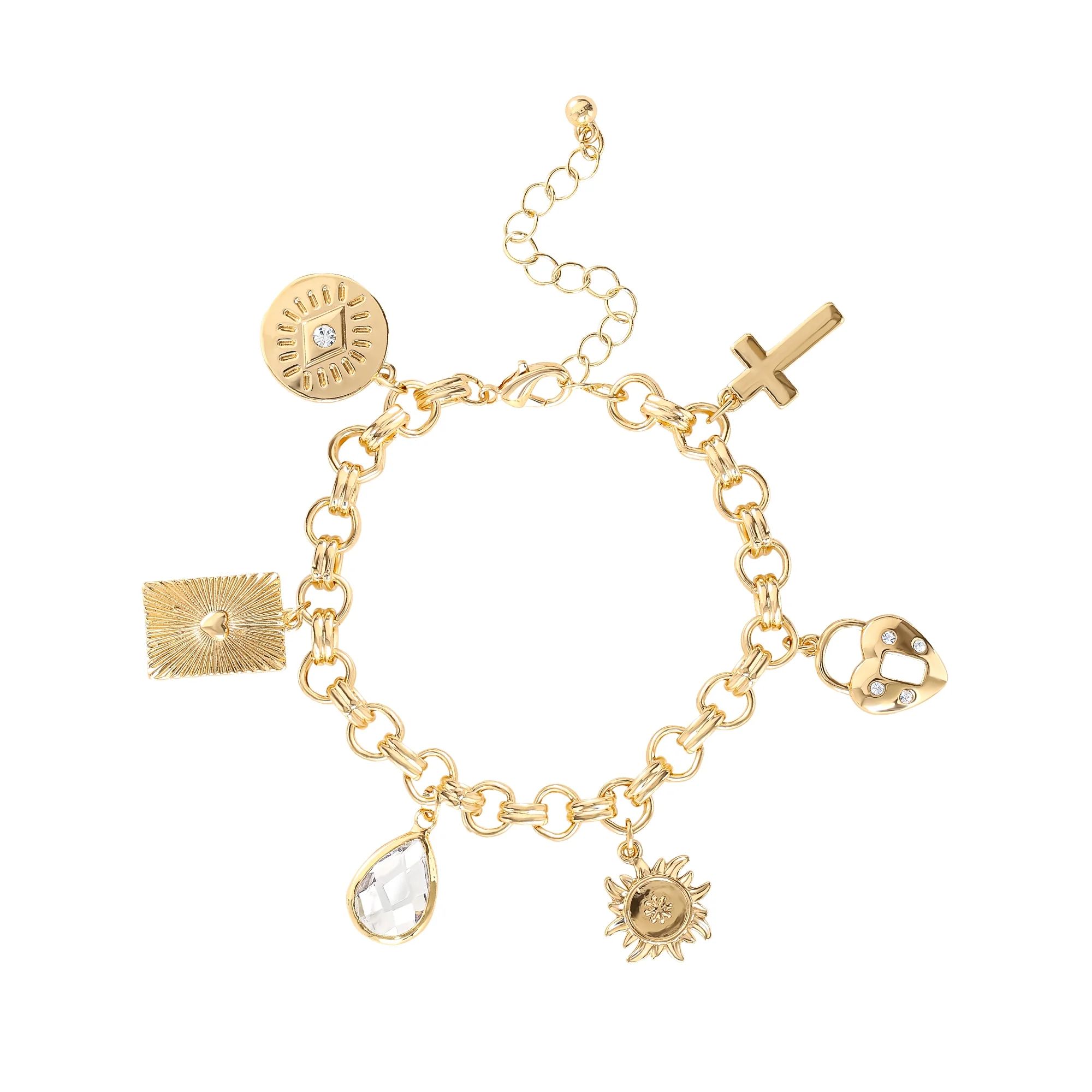 Jessica Simpson Base Metal Charm Bracelet | Walmart (US)