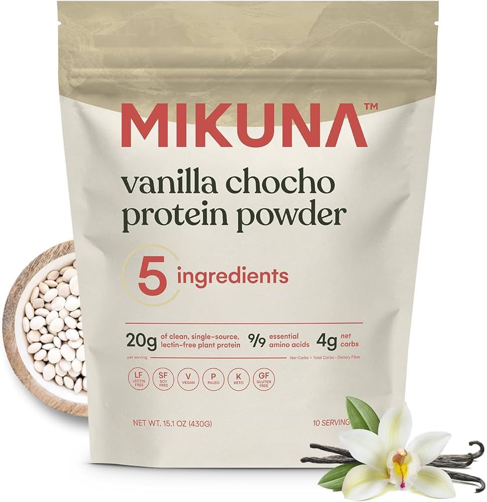Mikuna Vegan Protein Powder (Vanilla, 10 Servings) - Plant Based Chocho Superfood Protein - Dairy... | Amazon (US)