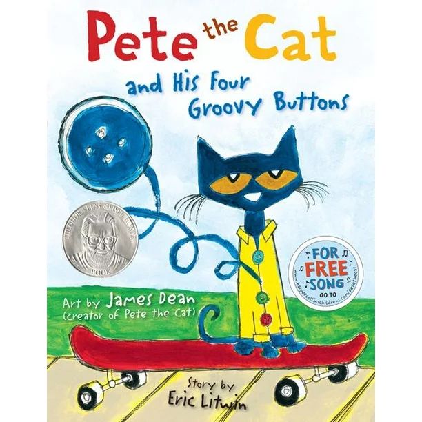 Pete the Cat and His Four Groovy Buttons (Hardcover) | Walmart (US)