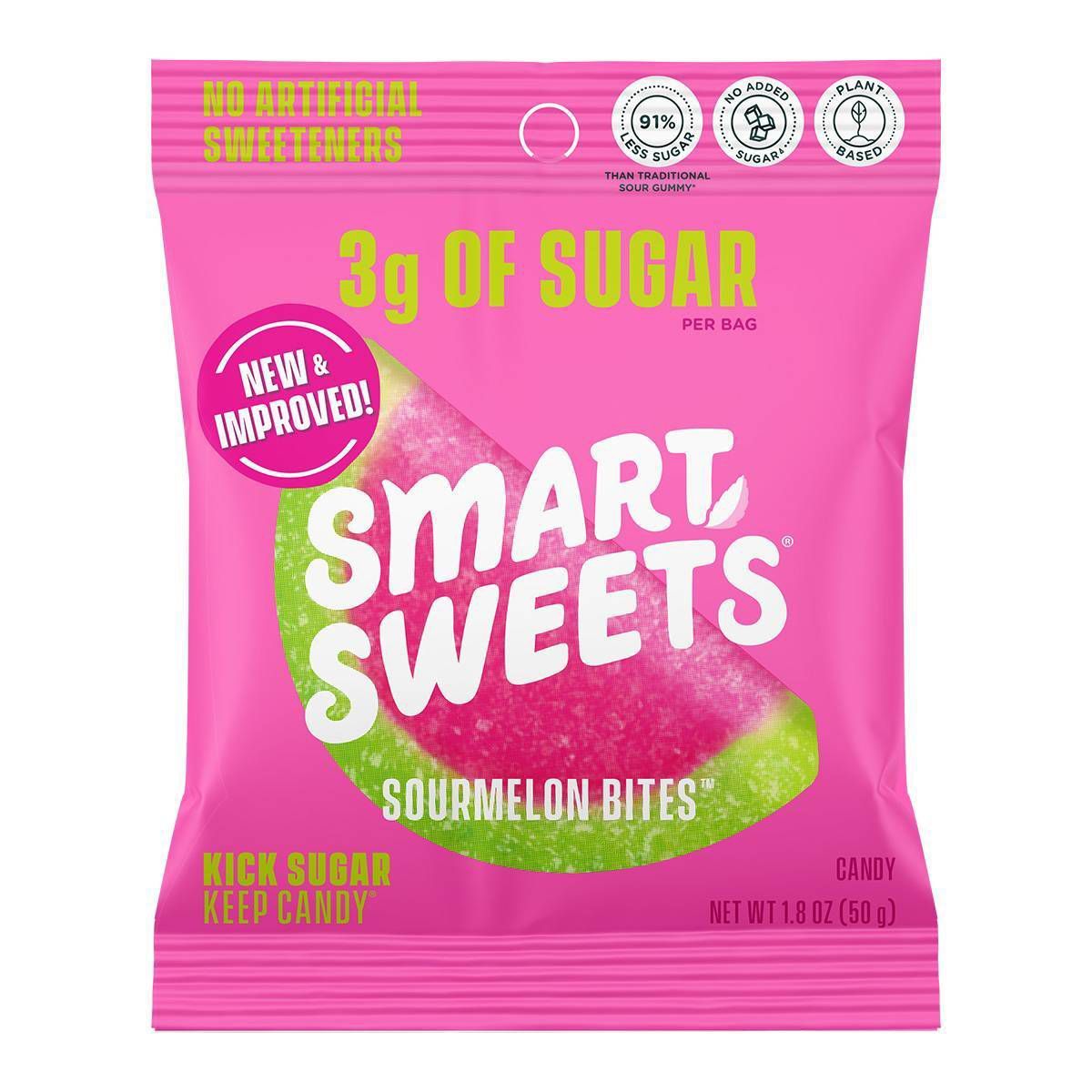 SmartSweets Sourmelon Bites Sour Gummy Candy - 1.8oz | Target