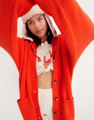 Aerie CozyUp Oversized Cardigan | American Eagle Outfitters (US & CA)