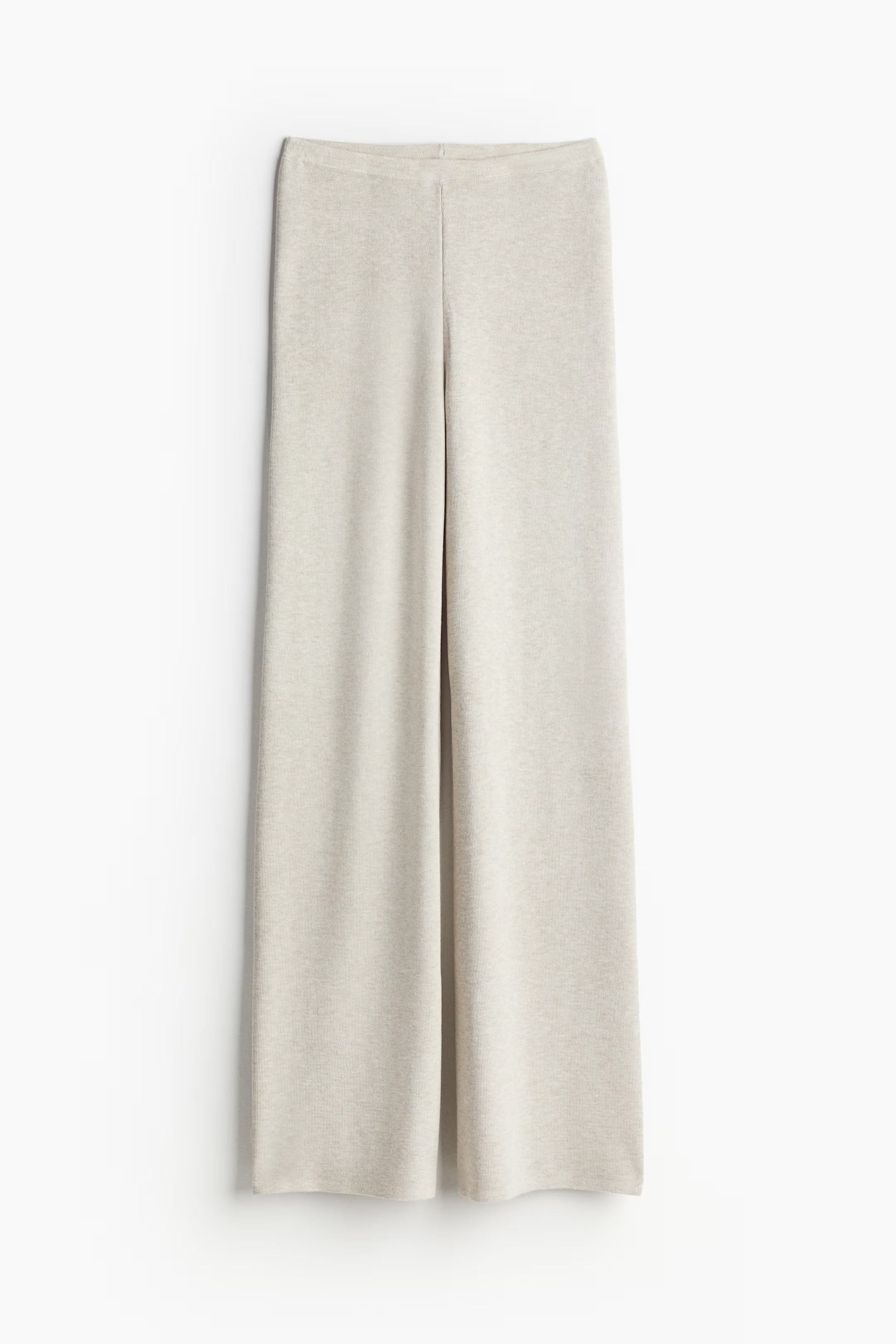 Fine-knit trousers - Light beige marl - Ladies | H&M GB | H&M (UK, MY, IN, SG, PH, TW, HK)