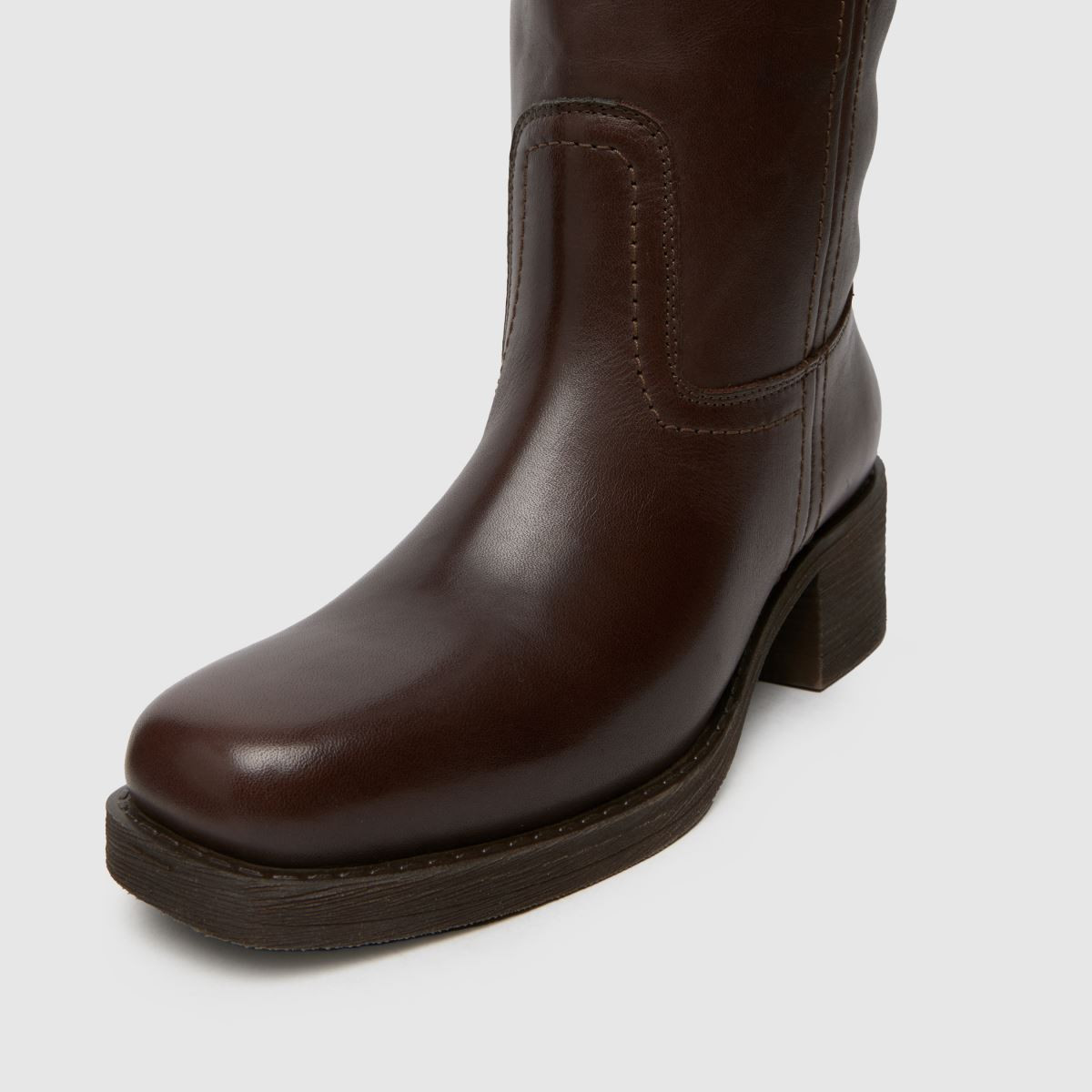 Womens Brown schuh Damari Leather Pull On Boots | schuh | Schuh