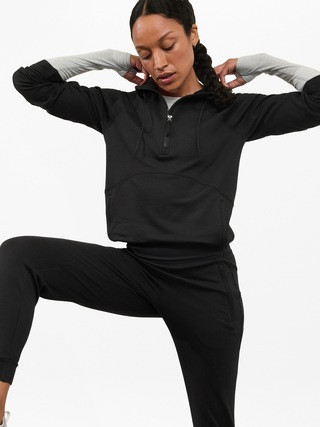 Unstoppable Fleece Lined Half Zip Sweatshirt | Athleta