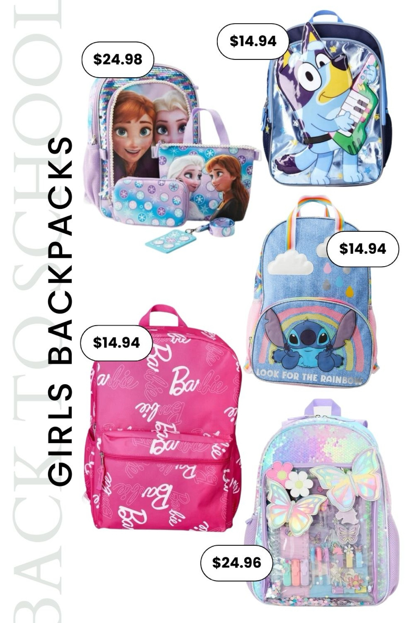 Trending girls characters backpack #backtoschool #kidsbackpack #schoolbackpack #girlsstyle #girlsfashion 

#LTKFindsUnder50 #LTKBacktoSchool #LTKKids