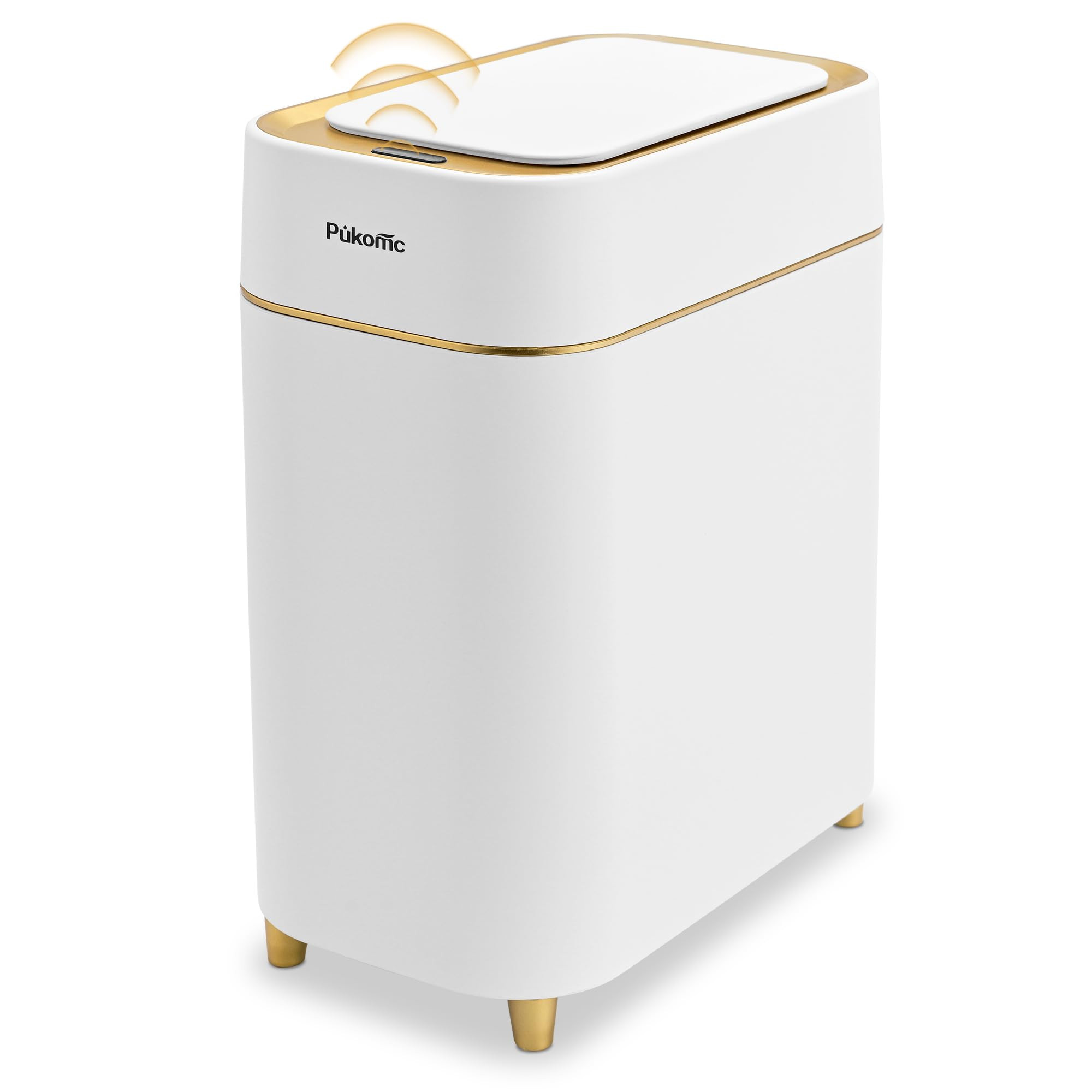 Pukomc Automatic Small Sensor Trash Can with Touchless Lid, 2.3 Gallon / 9L Smart Garbage Can, Qu... | Amazon (US)