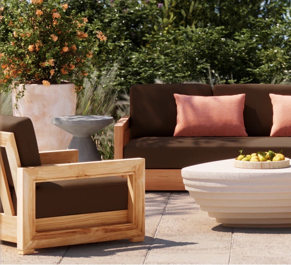 Gorgeous outdoor furniture- kove the wood and brown 🤎 
Wayfair’s sales and deals 

#LTKHome #LTKSaleAlert #LTKSeasonal