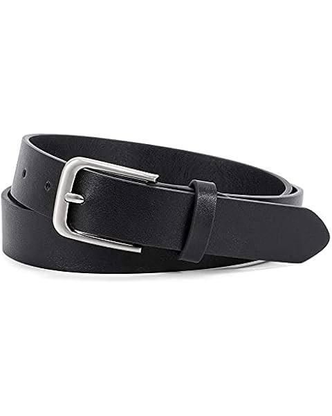 WHIPPY Women Leather Belts for Jeans Pants Fashion Dress Belt for Women with Solid Pin Buckle | Amazon (US)