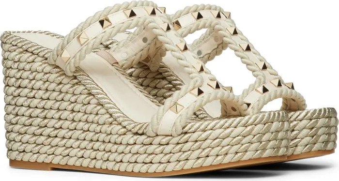 Rockstud Torchon Wedge Sandal (Women) | Nordstrom