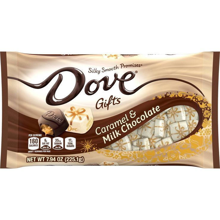 Dove Holiday Promises Silky Smooth Caramel & Milk Chocolate - 7.94oz | Target