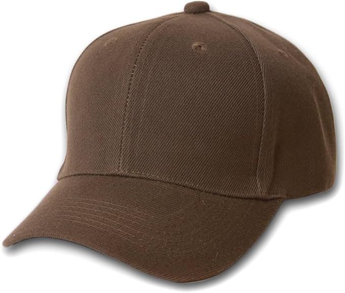 TOP HEADWEAR Baseball Cap Hat- Brown | Amazon (US)