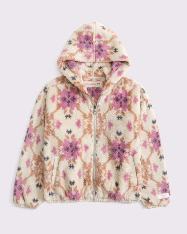 sherpa full-zip hoodie | Abercrombie & Fitch (US)