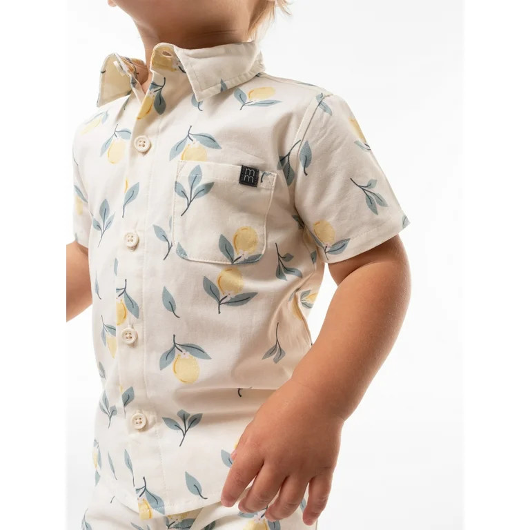 Modern Moments by Gerber Toddler Boy Woven Shirt and Short Set, Sizes 12M-5T | Walmart (US)