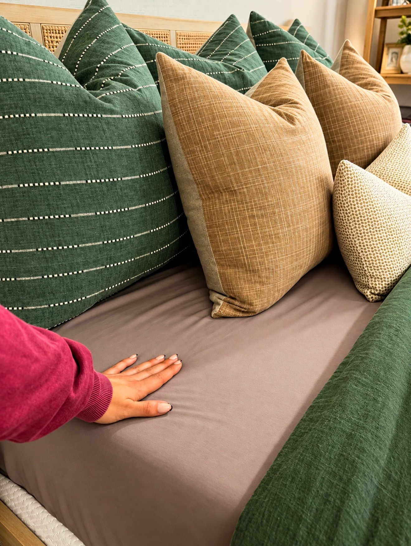 Use code LTK35! If you want the best sheets, these are it! I just love this brown color and they wash perfectly!￼@cariloha #ad