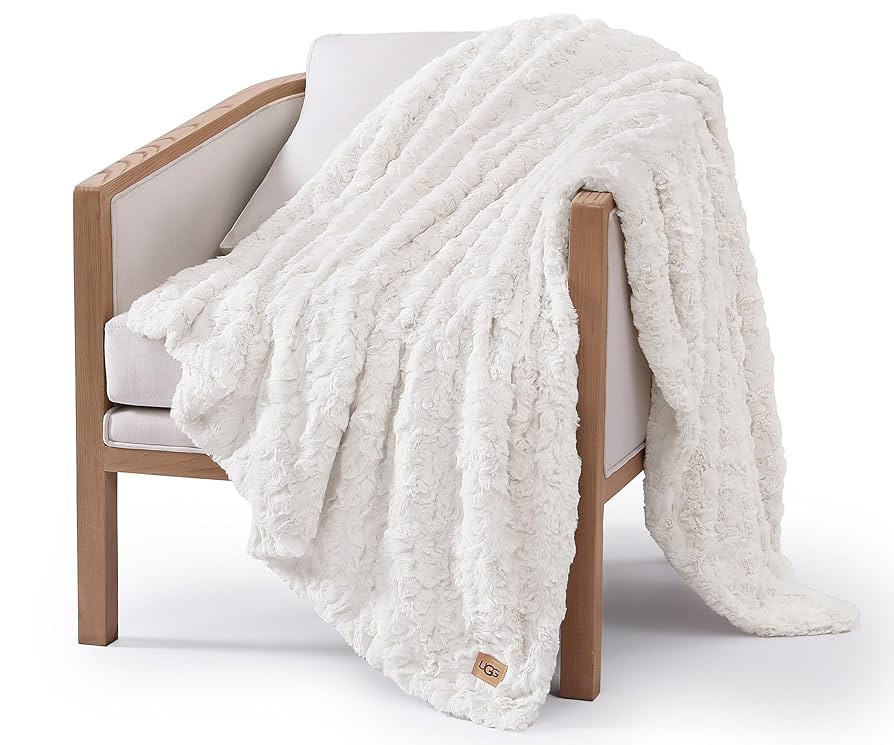 UGG Adalee Faux Fur Throw Blanket Luxury Lightweight Cozy Soft Throw for Couch Bed or Chair Hypoa... | Amazon (US)