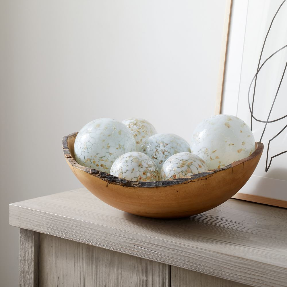 Speckled Mexican Glass Balls (Set of 3) | West Elm (US)