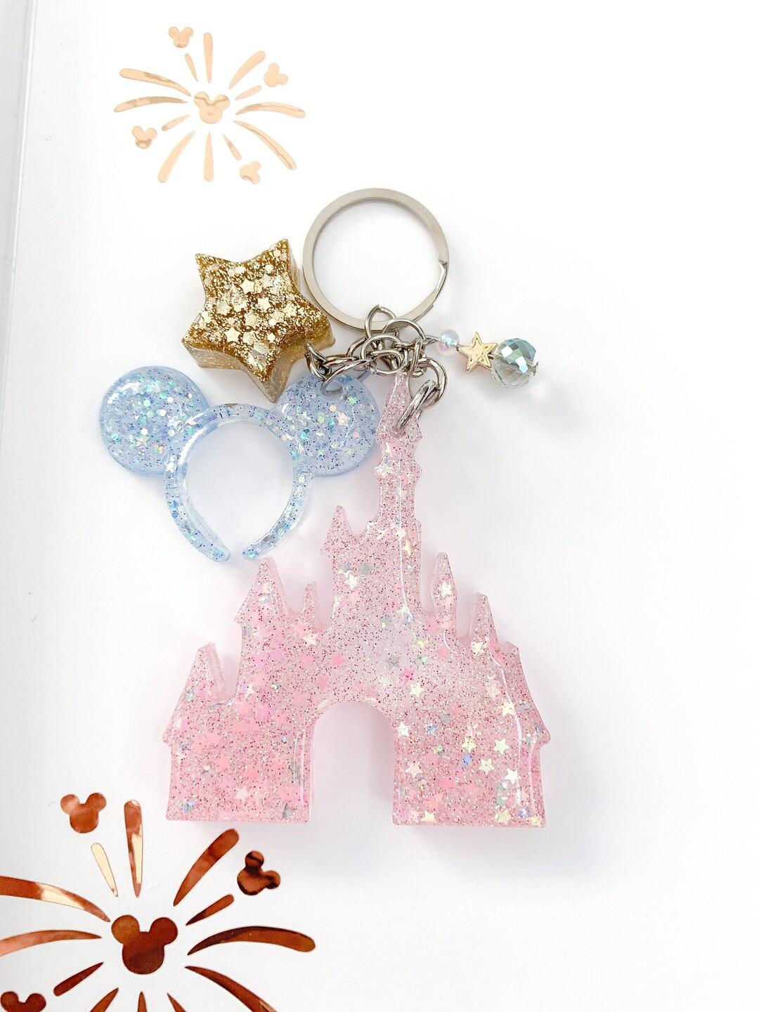Magical Castle Keychain With Mouse Ear - Etsy | Etsy (US)