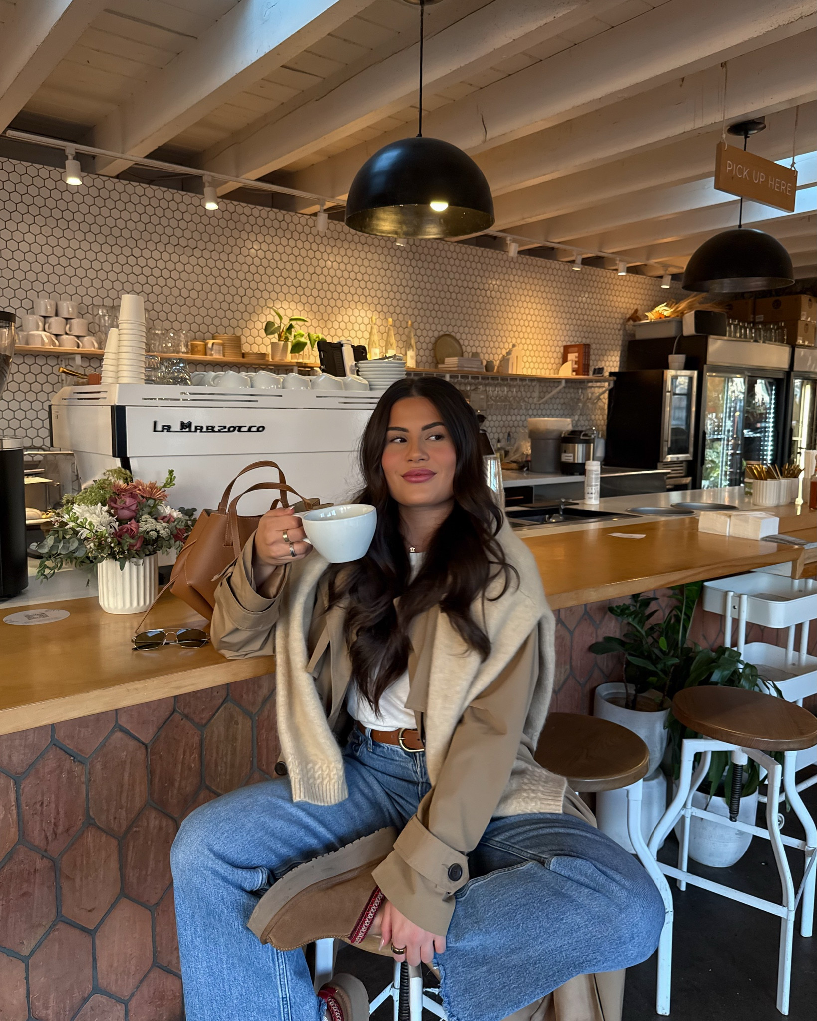 cozy winter coffee shop outfit 
#winterstyle #abercrombiejeans #pinterestaesthetic

#LTKStyleTip #LTKSaleAlert #LTKFindsUnder100