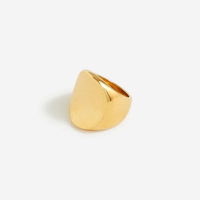 Sculptural metal signet ring | J.Crew US