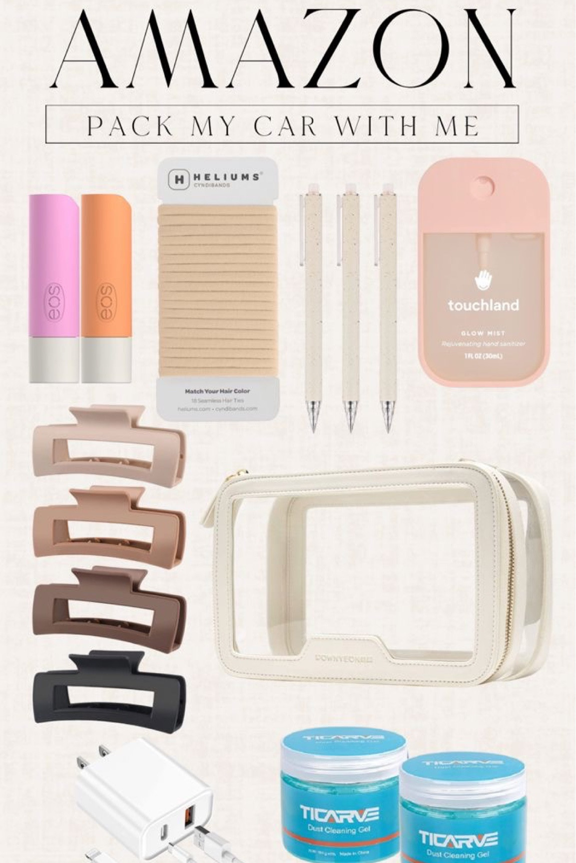 Pack your car with my must haves!
Backups, extras and just in cases!

#LTKMostLoved #LTKfindsunder50 #LTKtravel